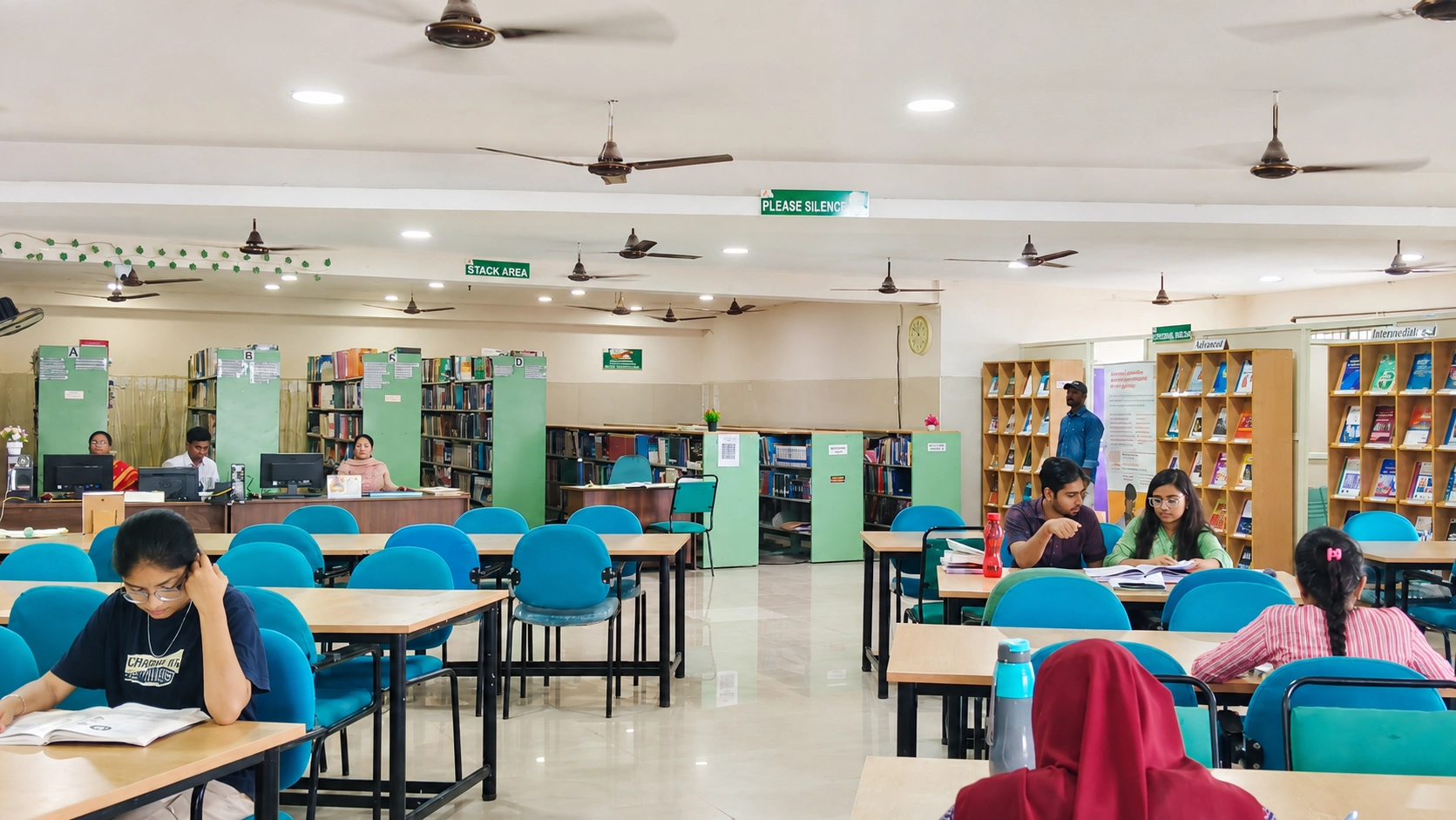 Reading room at the SBMCH Library